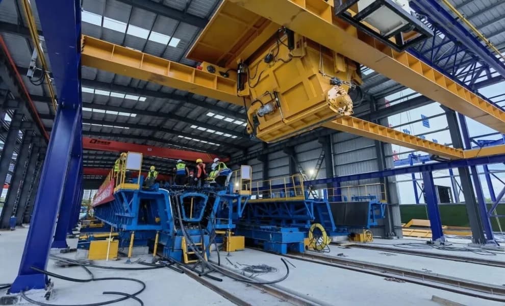 Smart Beam Yard Production Line for Prefabricated Construction